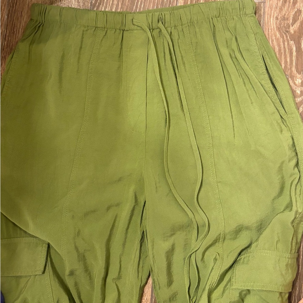 Anthropologie Green Cargo Pants